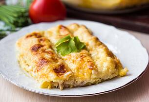 Cannelloni med chili og cottage cheese