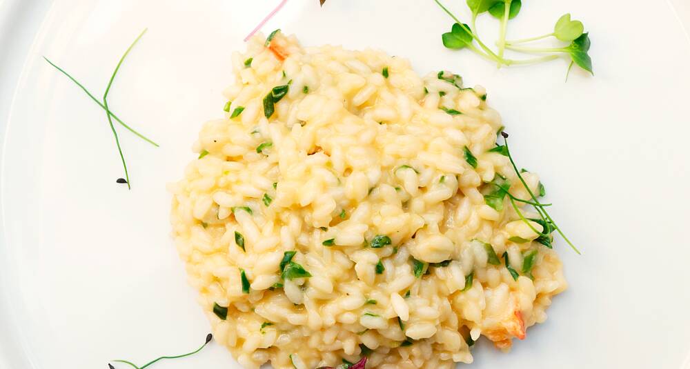 Kongekrabbe med risotto