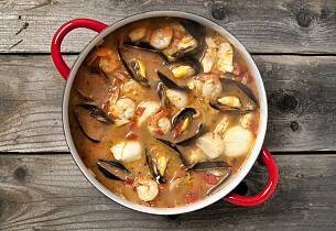 Lettlaget blåskjellssuppe