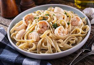 Pasta med meksikansk rekesaus
