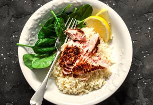 Ørretfilet med couscous