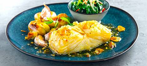 Når du ikke har tilgang til fersk fisk, er løsningen nær: Så saftig som dette kan klippfisk bli