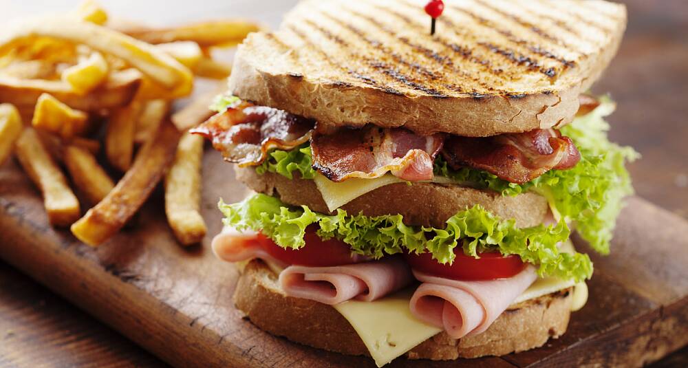 Hjemmelaget Club sandwich