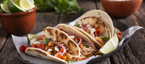 Tortillas fylt med så mye godt som her er et vellykket alternativ til taco