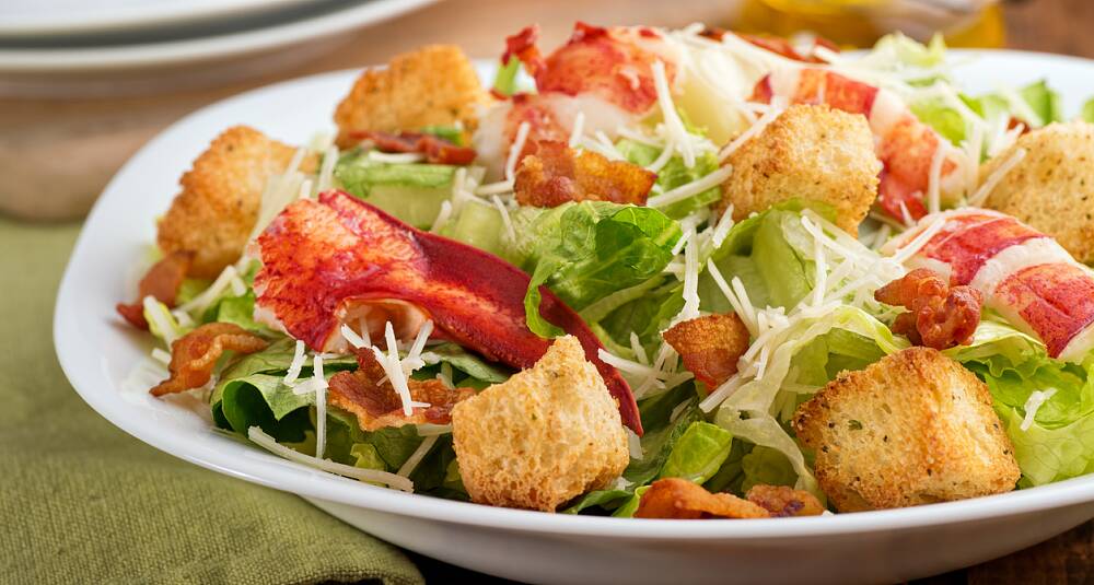 Sprø salat med sjøkreps