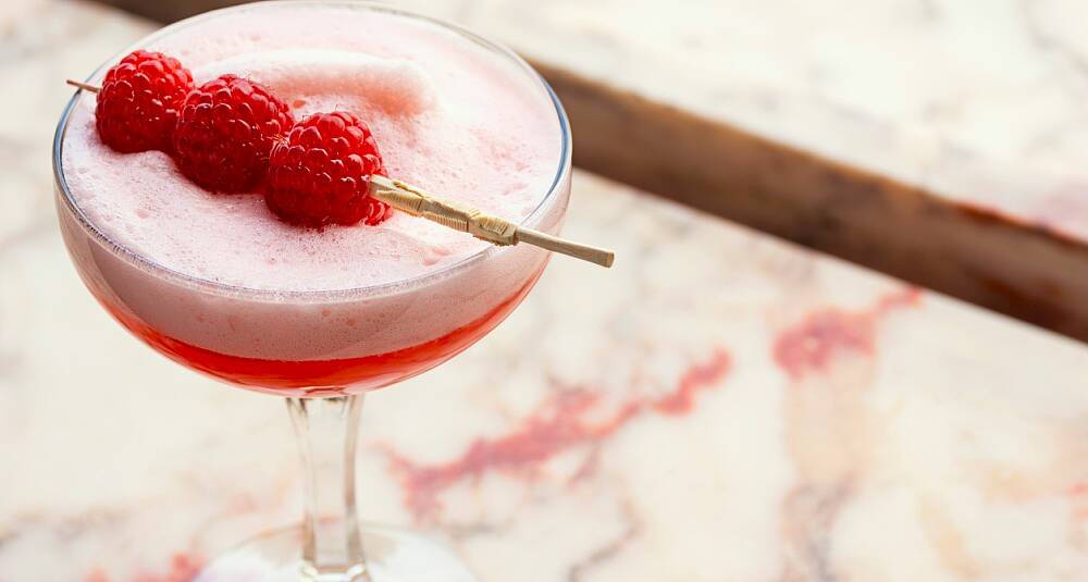 Clover Club med lite alkohol - drinkoppskrift