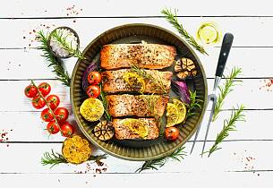 Til grillet ørretfilet smaker det meste godt