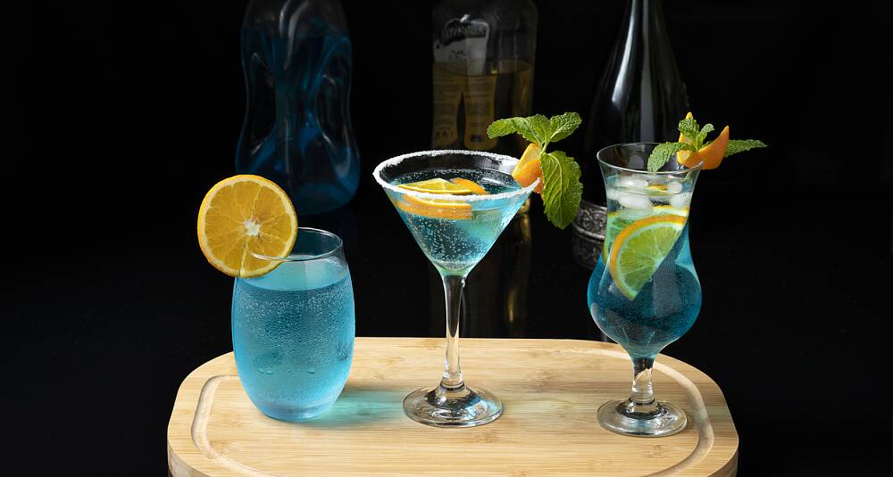 Blå lagune - drinkoppskrift