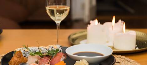 Slik velger du vin til sushi