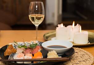 Slik velger du vin til sushi