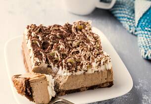 Semifreddo-kake med espresso