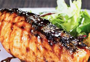 Salmon belly - soyamarinert laksebuk på japansk