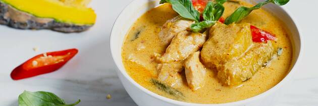 Har du gresskar i huset, by på denne smaksintense thaicurryen