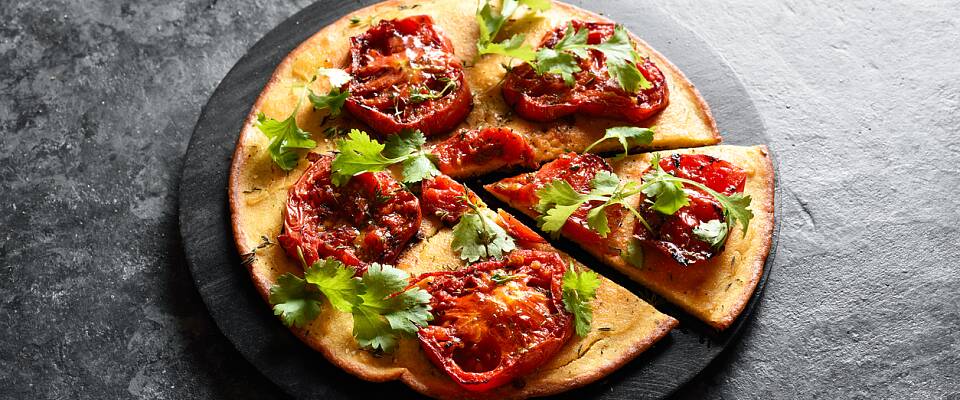 By på en vegetarrett som smaker av sol i julestria