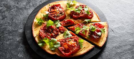 By på en vegetarrett som smaker av sol i julestria