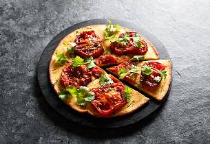 By på en vegetarrett som smaker av sol i julestria