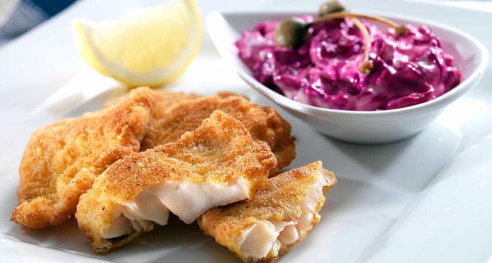 Selv om det kan høres hverdagslig ut, er panert og fritert fisk virkelig festmat