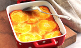 Start høysesongen for appelsin med denne herlig pannekake/paien