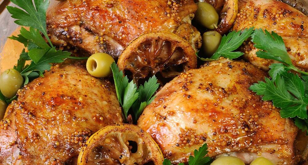 Server kylling med sitron og oliven og bli overbevist
