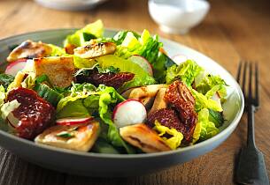 Fattoush salat fra Libanon