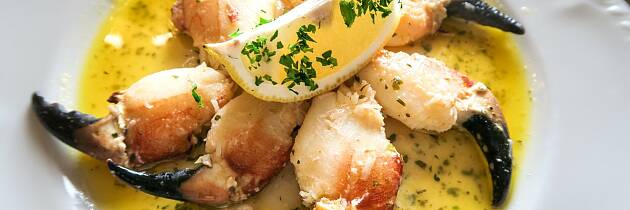 Server krabbe naturell eller la den svømme i smørsaus