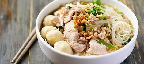 Nudelsuppe på thaivis er digg og superrask middag