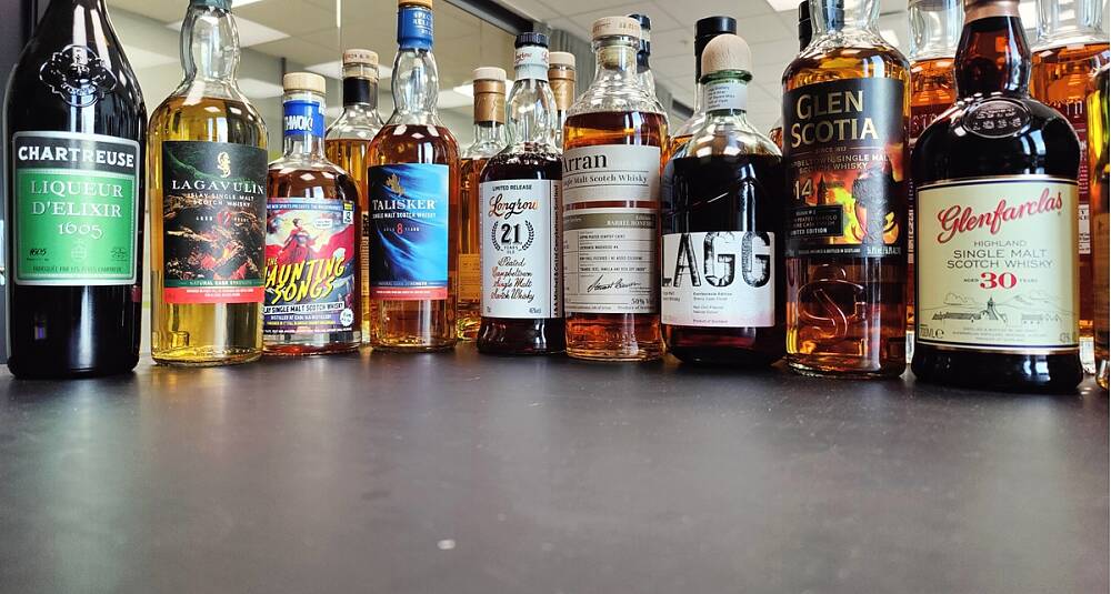 Fantastiske whiskyer på øverste hylle og styrke