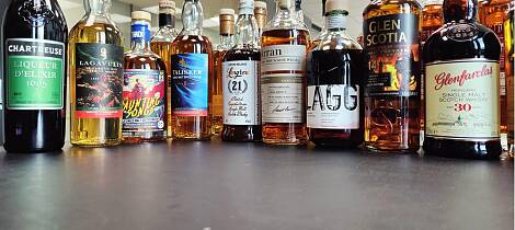 Fantastiske whiskyer på øverste hylle og styrke