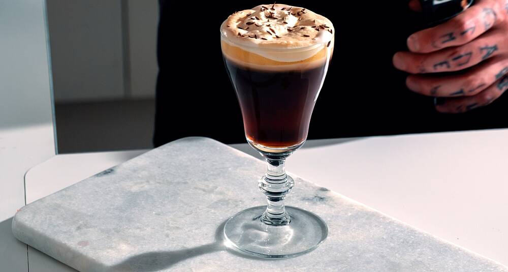 Luksuskarsk - helnorsk svar på Irish Coffee - drinkoppskrift