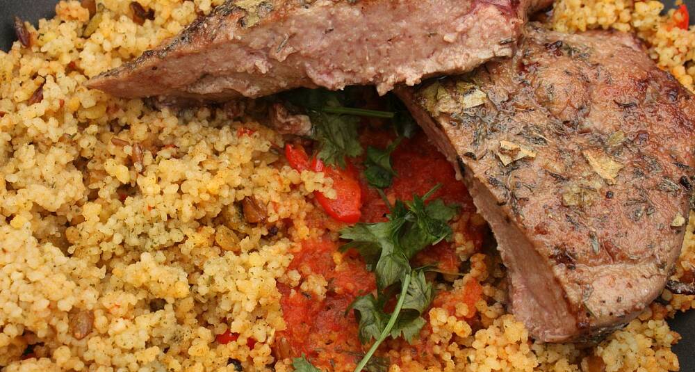 Kalvelever med bulgur