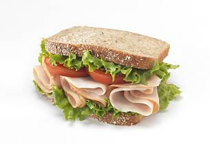Kalkunsandwich med chevre og Sweet Curry