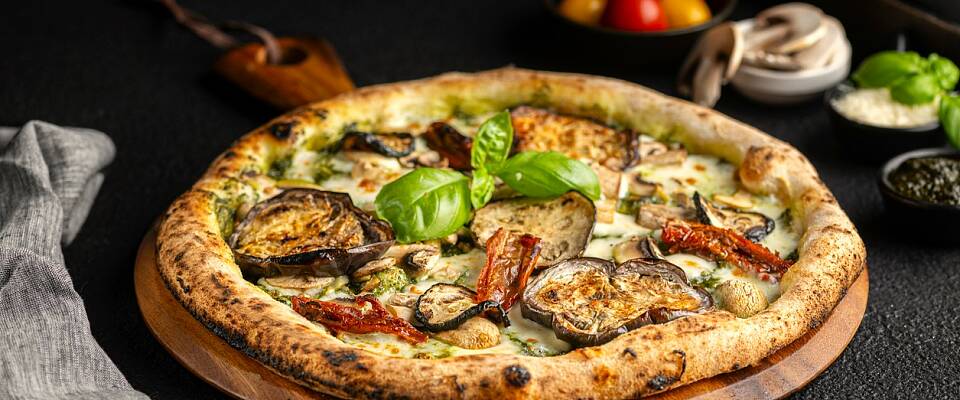 Hjemmelaget pizza trenger ikke kjøtt