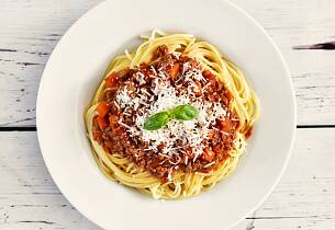 Spagetti bolognese - spagetti med kjøttsaus