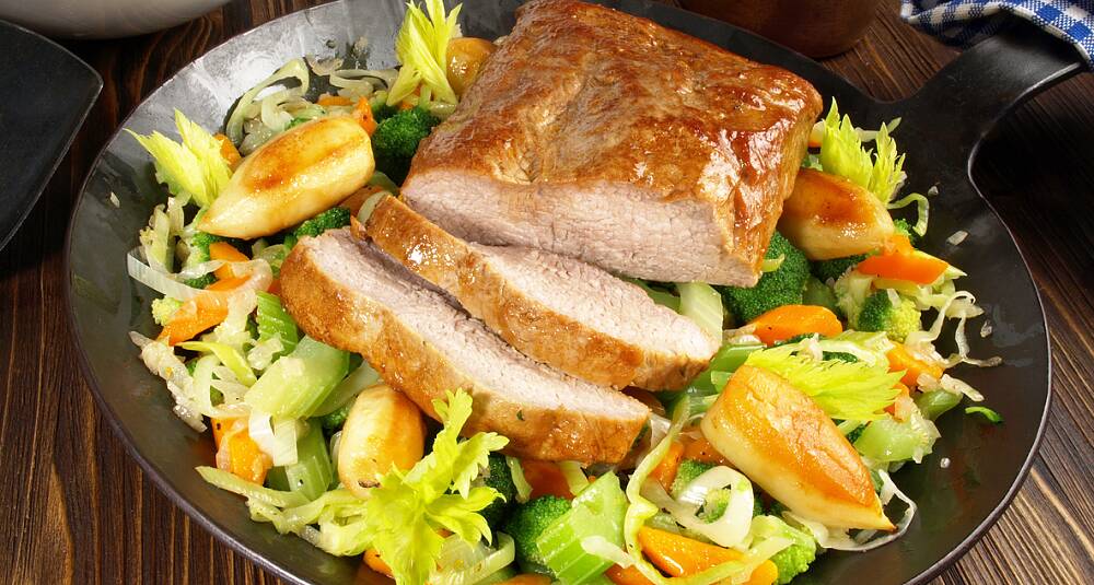 Svinefilet med nykål