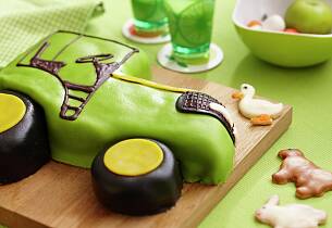 Traktorkake til barnebursdag