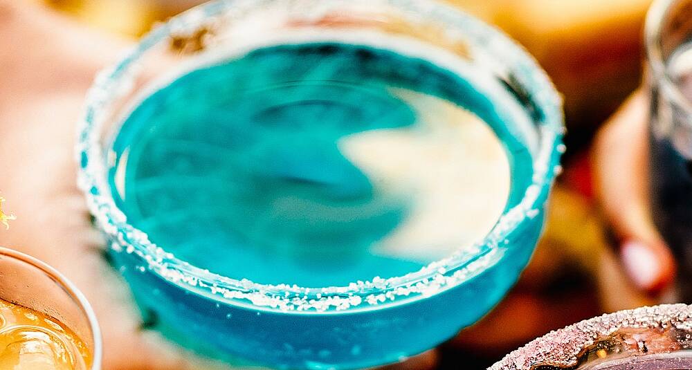 Flekken drinkoppskrift med tequila, Cointreau og Bols Blue
