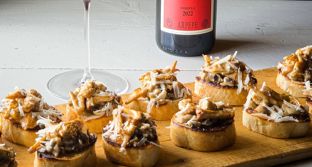 Den ultimate date: Mykstekt sopp på sprø toast og Lombardias fineste dråper