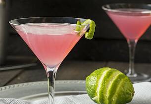 En rosa drink er som skapt for mørke høstkvelder