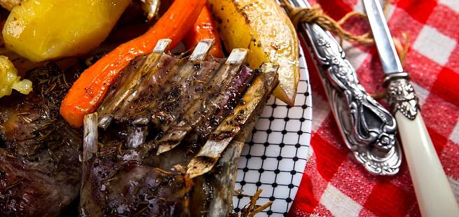 Sprøstekt lammeside fra Vest-Telemark