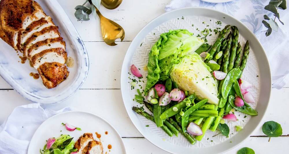 Kalkunfilet med timiansmør og sommerkål