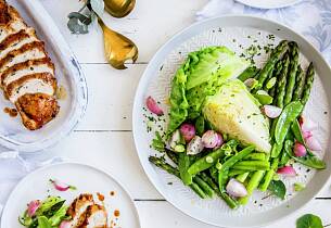 Kalkunfilet med timiansmør og sommerkål