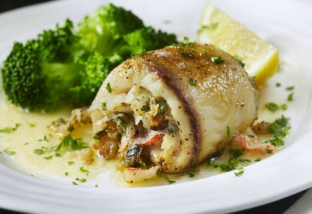 Fylt fiskefilet skaper stor matglede og særlig med dette tilbehøret