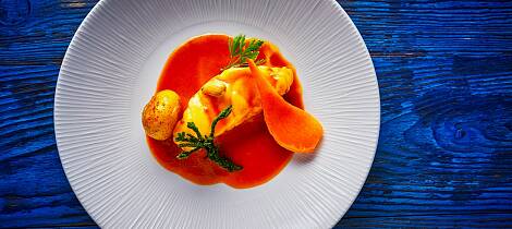 En smaksrik festrett med breiflabb kan også være veldig lettlaget