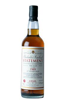 Blackadder Statement Macallan 27 YO Raw Cask No.26