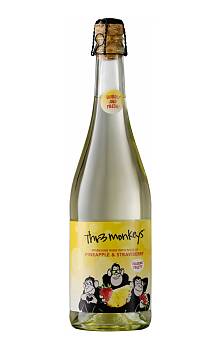 Thr3 Monkeys Sparkling Pineapple & Strawberry