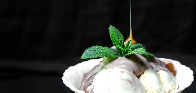 Yoghurt- og honningsorbet