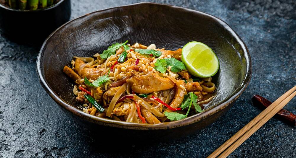 Pad Thai med kylling
