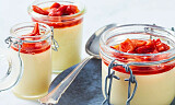 La iskremen få en pause - gå for pannacotta med marinerte jordbær i stedet