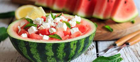 Det er nå du skal fråtse i vannmelon - også til lunsj eller middag