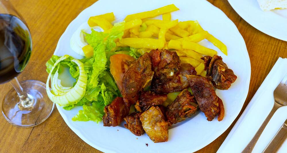 Lam med sitron og paprika - Cordero cochifrito - fra Navarra, Spania